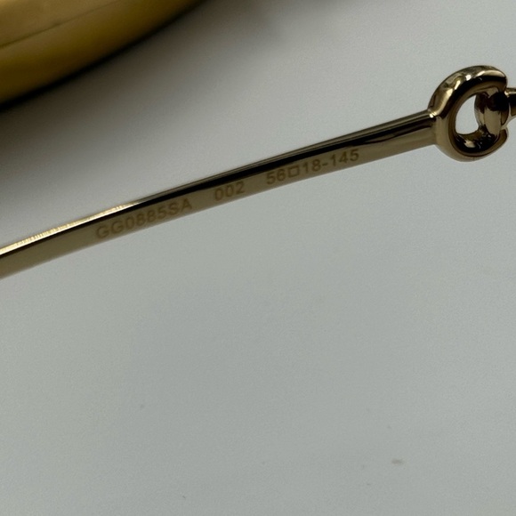 🆕 GUCCI 🧿 NWOT GG0885SA002 Acetate Cat Eye Horsebit Sunglasses, Brown Gradient - Picture 10 of 15